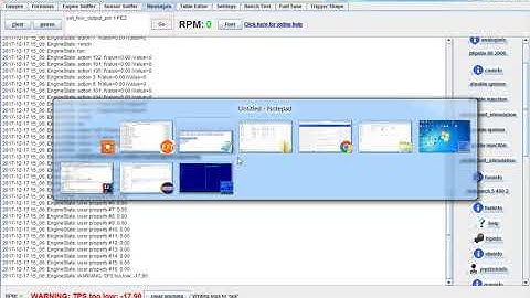 FSIO warning light via rusEfi console