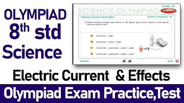 Olympiad 8th Science  | Electric Current  & Effects | Olympiad Exam Preparation | Science Olympiad