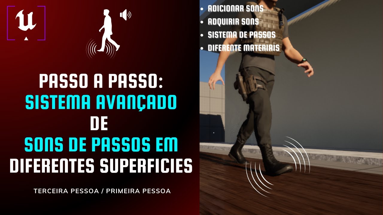 Sistema de Passos Realista na Unreal Engine 5 (Tutorial Completo) - YouTube