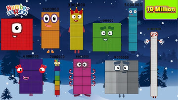 NUMBERBLOCKS LEARN TO COUNT BY TENS | HUNDREDS | THOUSANDS | MILLIONS | GIANT NUMBERS | COLORART_ID