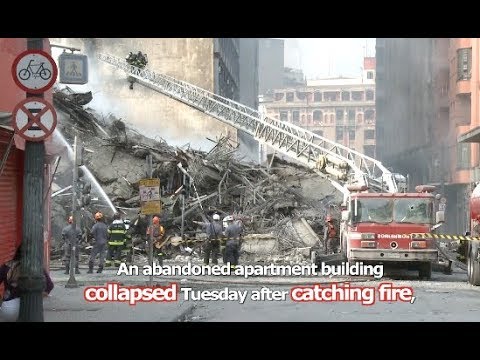 Brazil Fire: Burning Building Collapses In Sao Paulo, Killed At Least 1