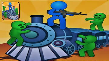 Train Defense: Zombie Survival - Gameplay Walkthrough Part 2 shooting zombies on the train (Android)