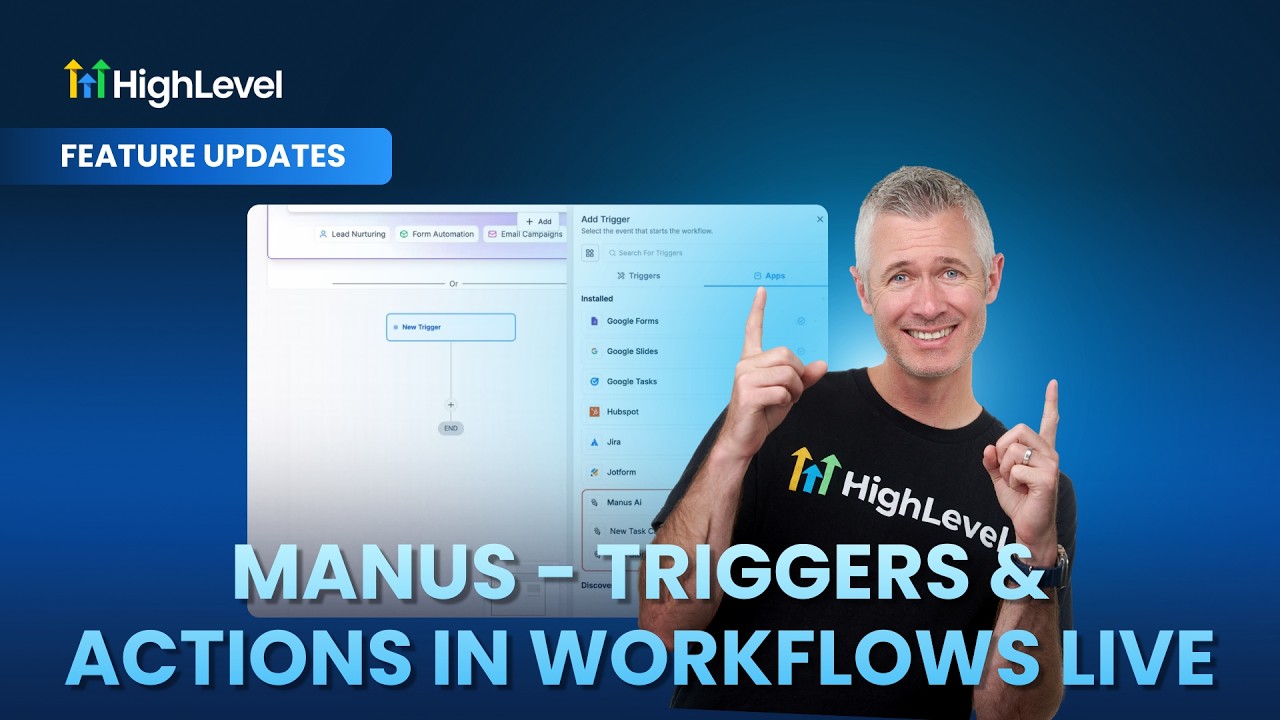 Manus - Triggers & Actions in Workflows Live - YouTube