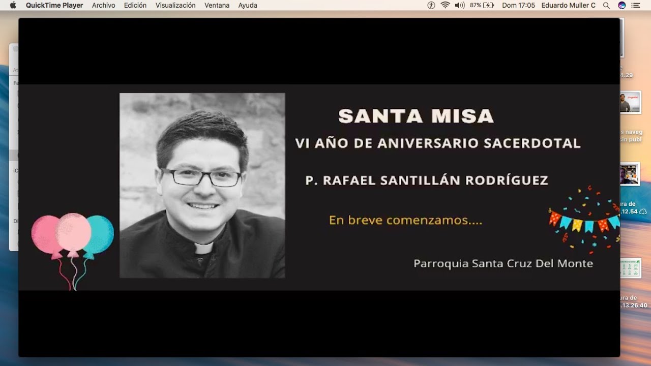 Misa de Aniversario Sacerdotal Padre Rafael, Parroquia Santa Cruz del