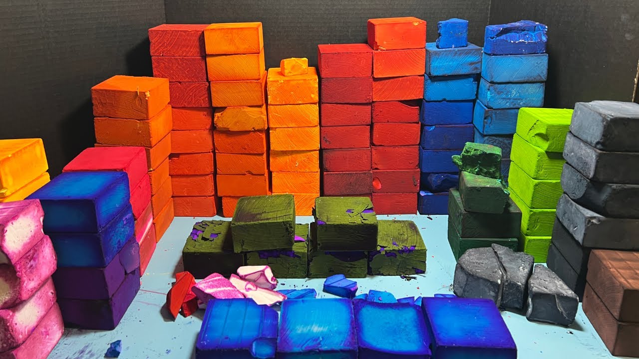 100 Dyed Gym Chalk Crush, Sleep Aid, Collab w/ @unplainjaneasmr