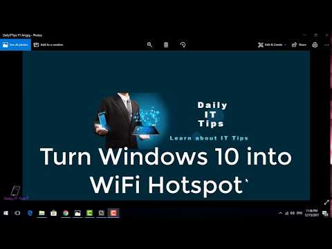 Turn Windows 10 Laptop into WiFi Hotspot Easily without any software | Daily IT Tips