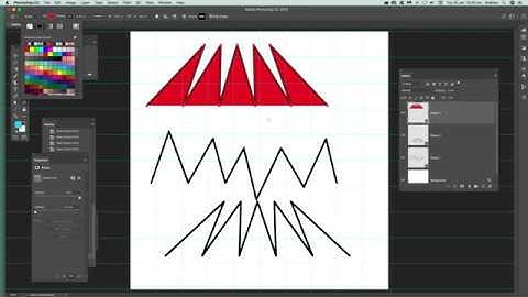 How To Create Zigzag Shape In Photoshop Tutorial | Graphicxtras
