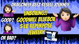 The Good, Bad & the Ugly! 😄Uuboxing GOODWILL BLUEBOX Repurpose Jewelry Box #goodwillbluebox