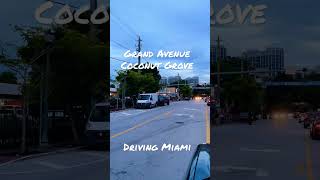 Grand Avenue Coconut Grove @drivingmiami305 #shorts
