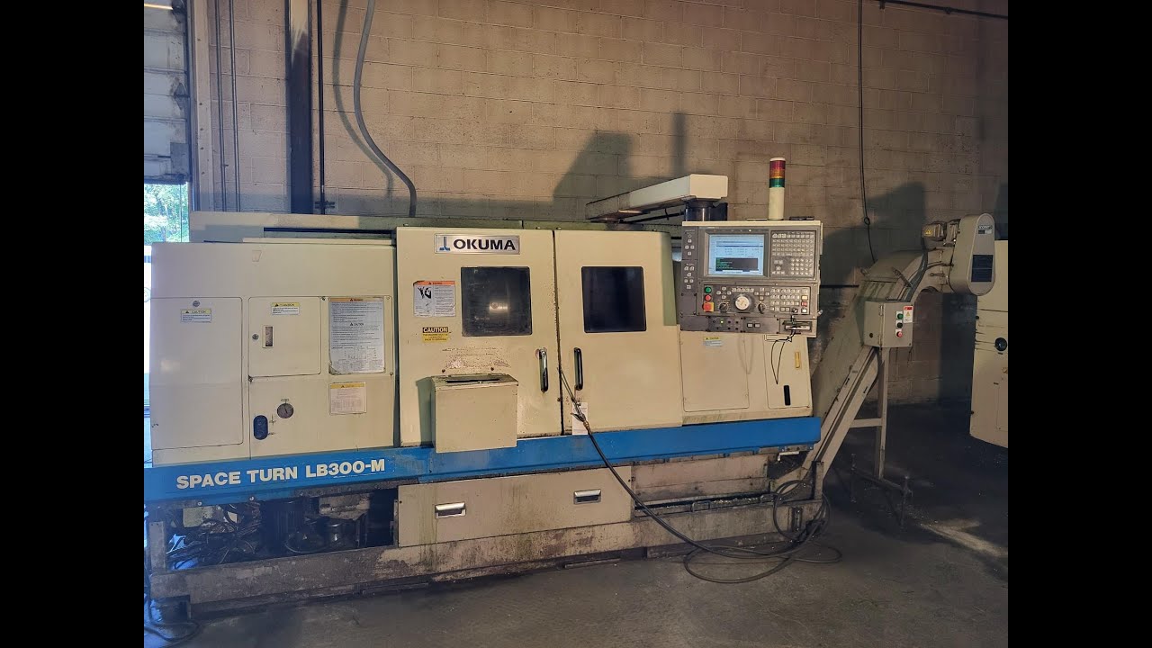 CNC MACHINERY AUCTION LOT 230 - 2002 OKUMA SPACE TURN LB-300M LIVE