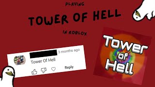 Playing Tower of Hell in Roblox