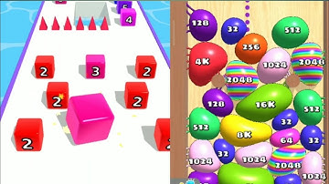 Marble Run 3D Vs Blob Merge 3D Gameplay Android ios