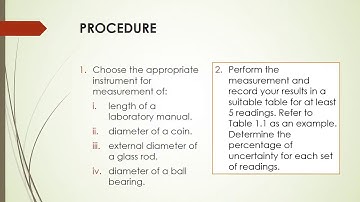Experiment 1 Measurement And Uncertainty