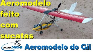 Aeromodelo feito com material reciclado | colunaDRONE