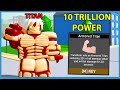 I Unlocked The Armor Titan Transformation! 10 Trillion Total Power! Roblox Anime Fighting Simulator