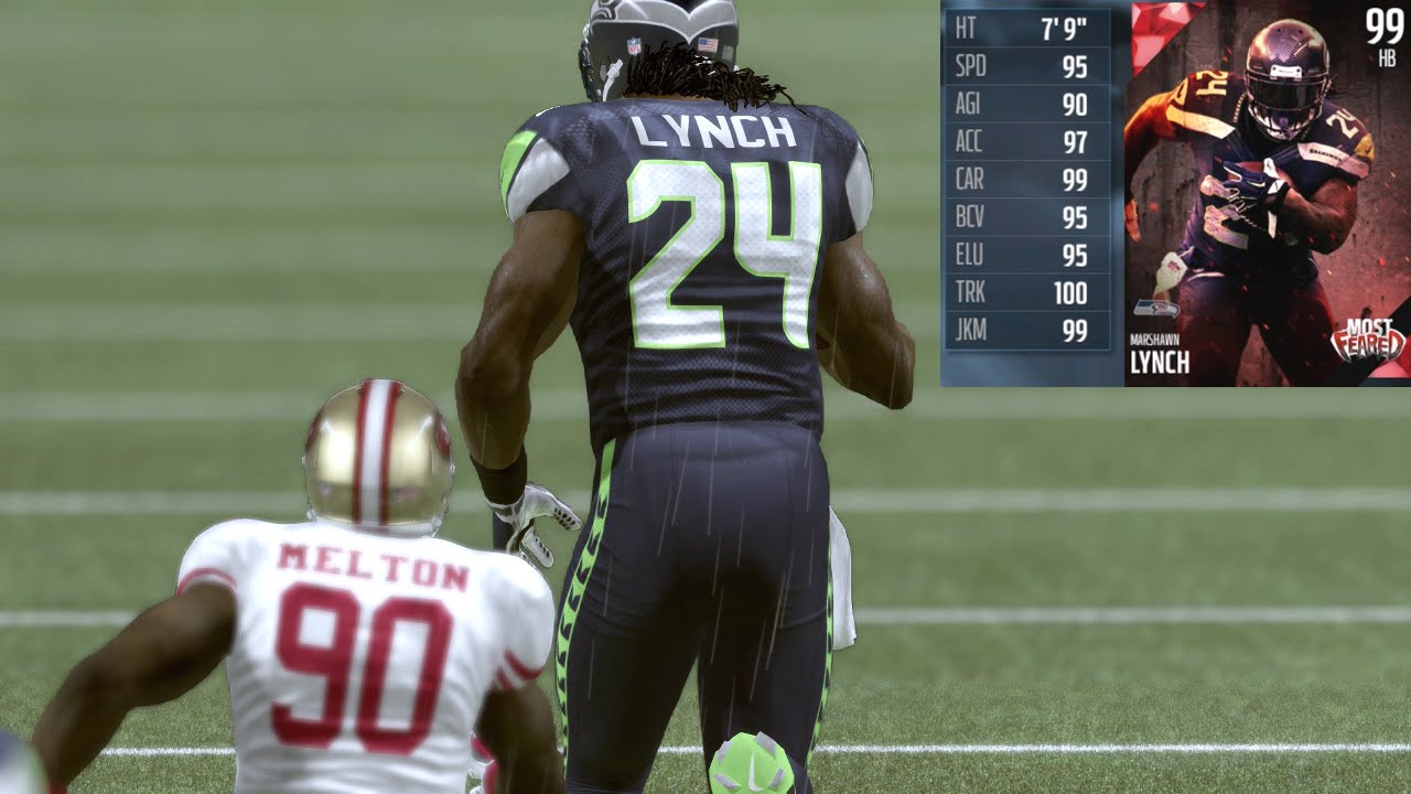 Tallest Player Ever Over 7 Feet Tall Hilarious Giant 99 Overall Marshawn Lynch Madden 16