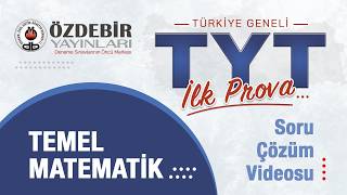 EYLÜL 2026 - TYT İLK PROVA - TEMEL MATEMATİK Çözüm Videoları