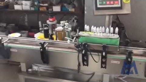 MIC automatic eye dropper e-liquid loading filling capping labeling line