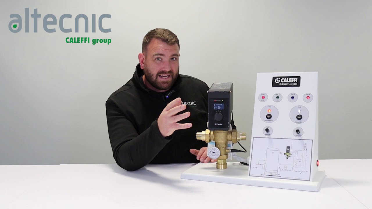 What is a hybrid electronic mixing valve?