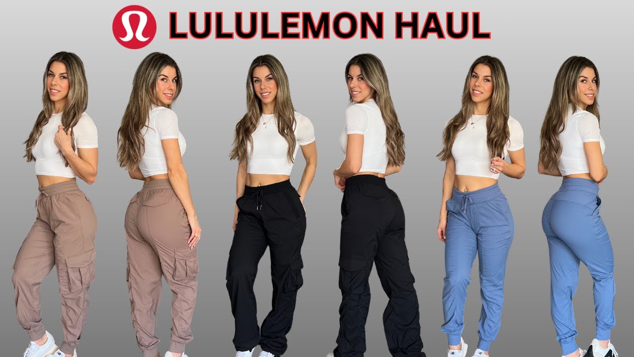 LULULEMON HAUL | Танцевальные брюки, брюки-карго, спортивные брюки-карго | Примерка
