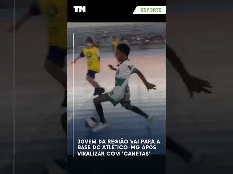 Jovem da região vai para a base do Atlético-MG após viralizar com 'canetas'