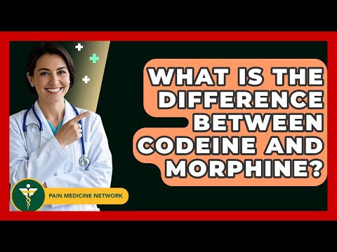What Is The Difference Between Codeine And Morphine Pain Medicine Network