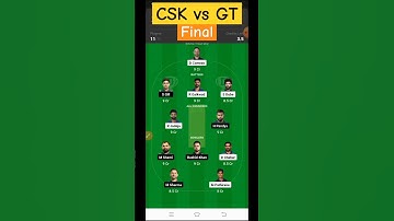 CSK vs GT IPL 2023 Final dream 11 team #cskvsgt