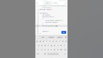 program to print alternate elements of the array #cprogramming #codingguru #youtubeshorts😎