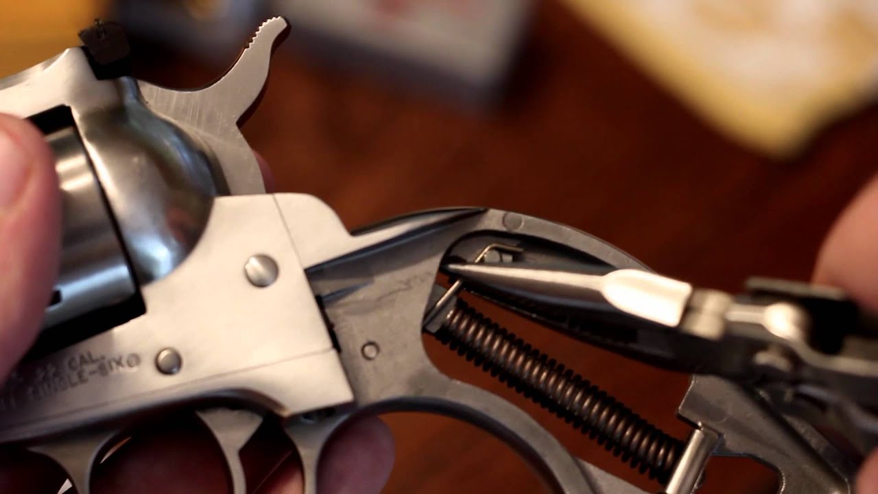 Gun Guys Ruger Single Six poor man trigger job YouTube