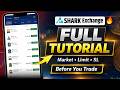 Shark Exchange App Tutorial 2026 🔥 Fund Add &amp; Withdraw + Market, Limit, SL Explained (Hindi)