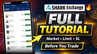 Shark Exchange App Tutorial 2026 🔥 Fund Add & Withdraw + Market, Limit, SL Explained (Hindi) screenshot 3