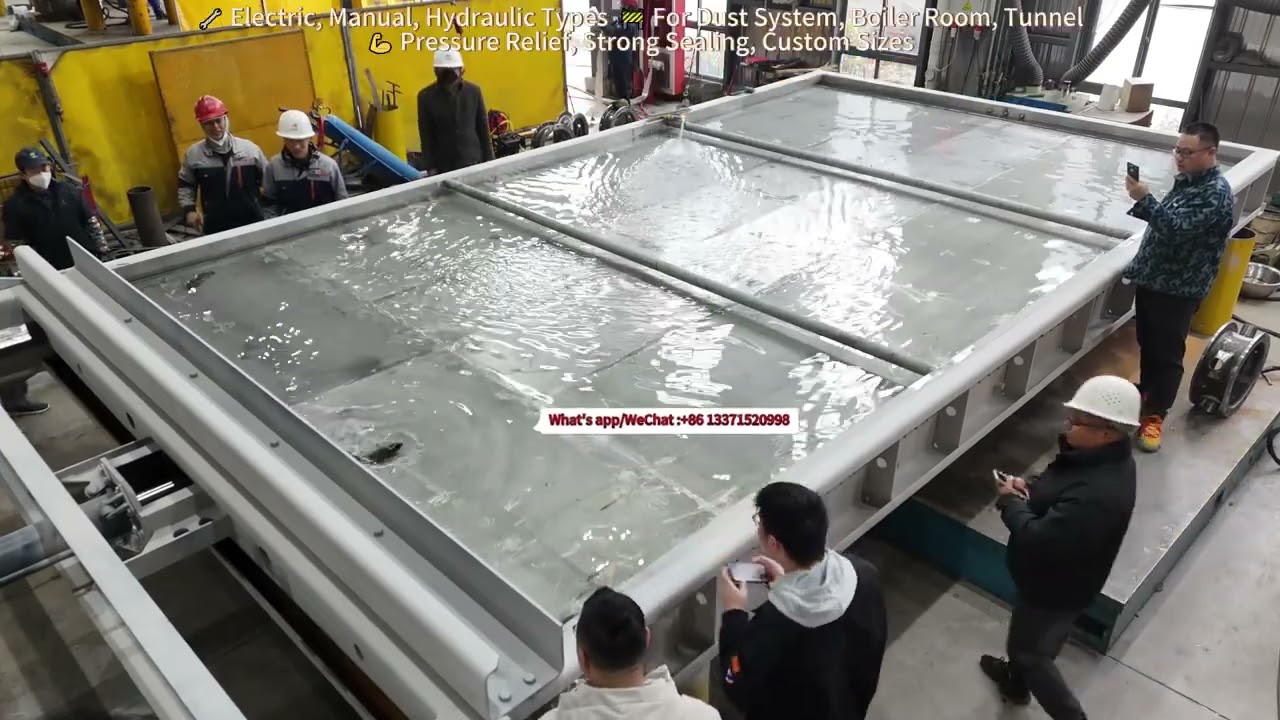 magnetic locking, for coal mill and grain silo, DN600 explosion venting device, EN 14797