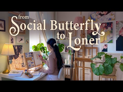 Why I spend so much time alone 🌴 Museum visit, Painting, Drawing & new furniture | Art Vlog