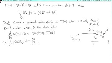 Multivariable calculus 4.2.2: Proof of the fundamental theorem of line integrals
