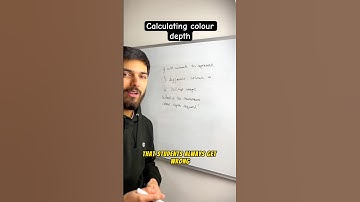 Calculate the colour depth for a bitmap image - OCR GCSE Computer Science #gcsecomputerscience