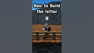 How to build the letter "H" by  @aquayork  #minecraft #minecraftbuilds #alphabet #aesthetic
