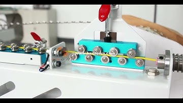 Servo motor cable cutting stripping and double-end terminal crimping machine WL-SF201 - Suzhou Crown