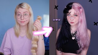 I Made an 18'  Egirl wig