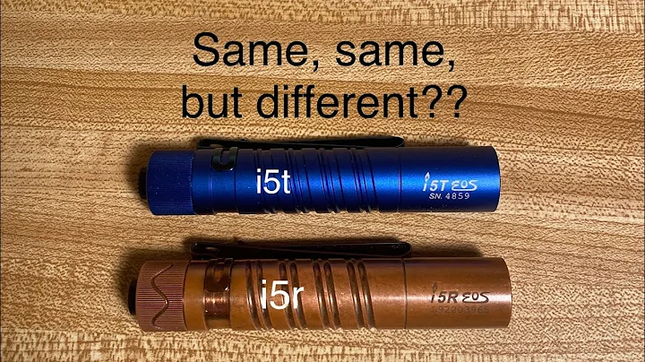 Battery Aside, Are the Olight i5t and i5r the same?!