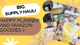 PLANNER SUPPLY HAUL!! HAPPY PLANNER AND AMAZON