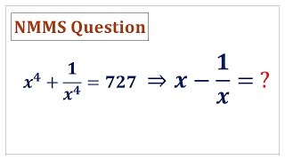 #How to find the value of x - 1/x ? #NMMS Question #National Means Merit Scholarship #ALL BANK Exams