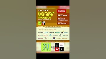 FULL STACK BLOCKCHAIN DEVELOPER PROGRAM brought together by 3.0 University & IBA #blockchain #crypto