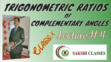 TRIGONOMETRIC RATIOS OF COMPLEMENTARY ANGLES (Part 4) | Class: 10 | Introduction to Trigonometry