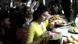 Nara Brahmani Eating Road Side Food at Mangalagiri | Chaqndrababu | Nara Lokesh | Cinema Garage