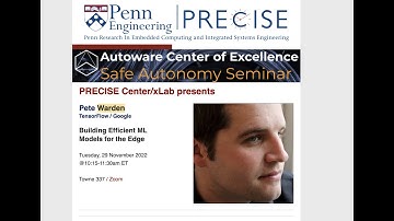 TinyML Special Topics - Pete Warden - Building Efficient ML Models for the Edge
