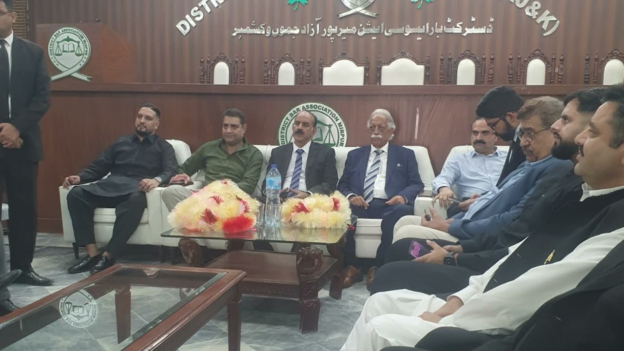 Farooq Ahmed Advocate Honoured in Mirpur, Azad Kashmir | DM News English