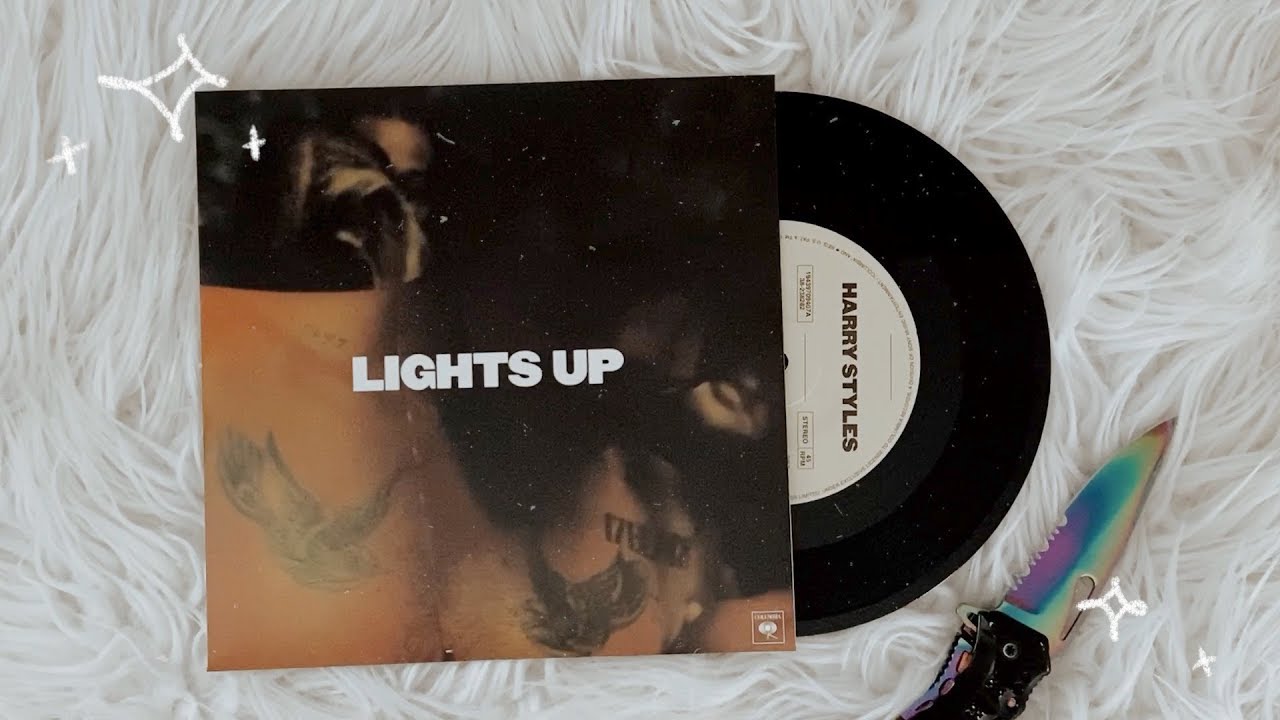 harry styles - lights up (vinyl unboxing) 