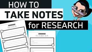 Research for Kids: How to Take Notes | Learning Video
