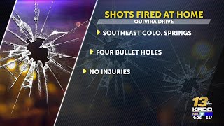 Colorado Springs Police: shots fired into home, no suspects