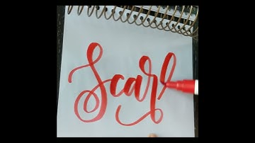 Scarlet - modern calligraphy name